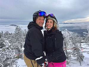 Dietitian Jeannine Mills from Dartmouth Hitchcock Medical Center on ski vacation