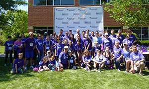 Two teams from The University of North Carolina at Chapel Hill – Team Der Lab and Team UNC – come together to raise funds and awareness for pancreatic cancer at PurpleStride Raleigh-Durham.
