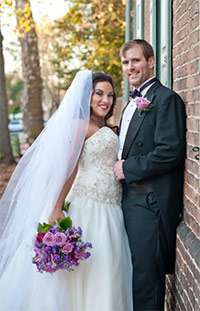 Volunteers David and Lauren Annal got married on November 13, 2015, which also happened to be World Pancreatic Cancer Day. 