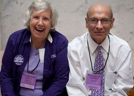 Frannie with good friend and fellow pancreatic cancer survivor Johannes