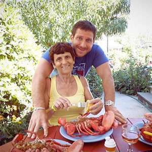 Chef Michael Ferraro with his mother