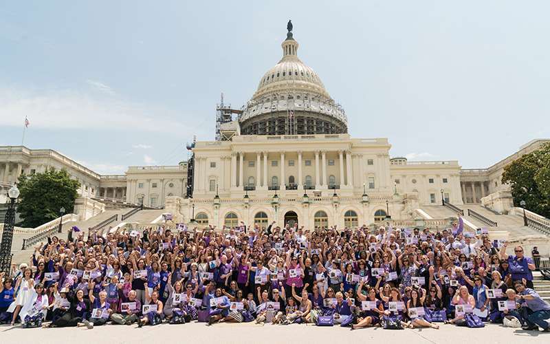 More than 650 PanCAN advocates including 100 survivors stand on Capitol Hill to raise awareness for the nation’s toughest cancer