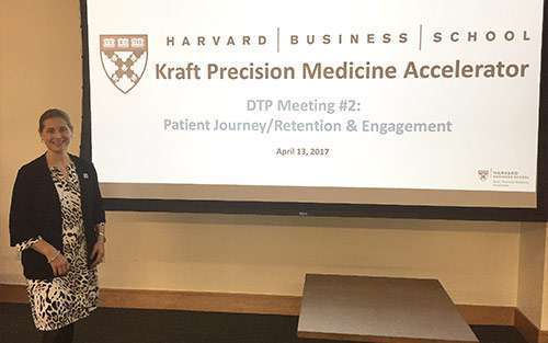 Pancreatic Cancer Action Network Vice President Jenny Isaacson speaks at Harvard Business School precision medicine initiative