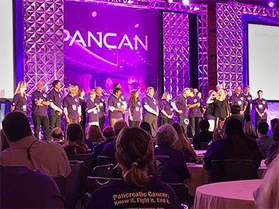 PanCAN's scientific and clinical advisers are applauded by volunteers and guests at major event