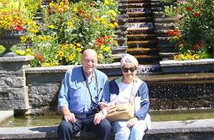 Pancreatic cancer survivor for 50 years vacationing with his wife in Germany