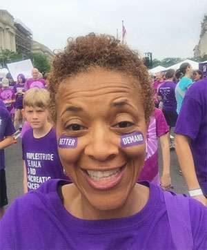 PanCAN volunteer at 5K walk in Washington, D.C., to end pancreatic cancer