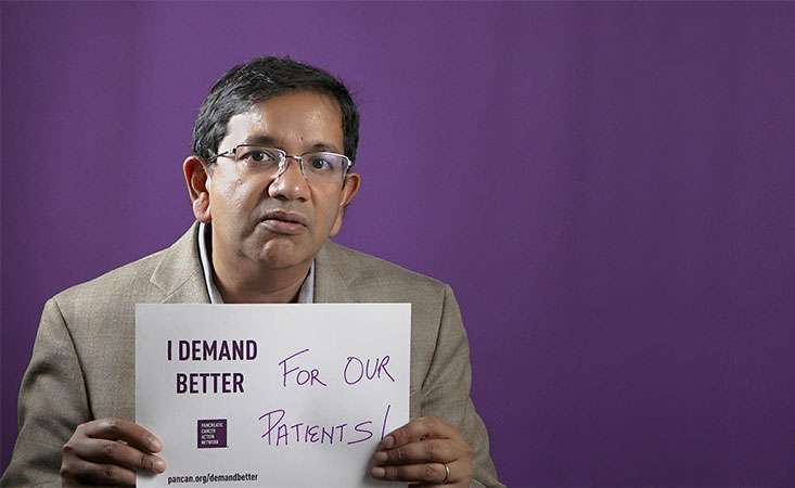 Anirban Maitra, MBBS, is a PanCAN research grantee at MD Anderson in Houston.