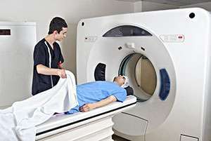 Positron emission tomography scan