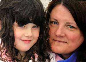 Young daughter with her mom years before she was diagnosed with pancreatic cancer