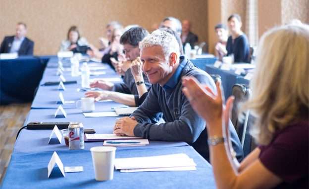 Feature image Researchers and medical advisers gather at PanCAN’s annual pancreatic cancer scientific meeting