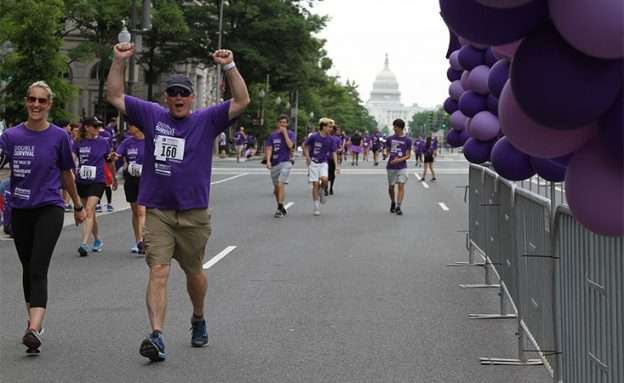 Feature image PurpleStride Washington, D.C., was the Pancreatic Cancer Action Network’s first $1 million fundraiser walk