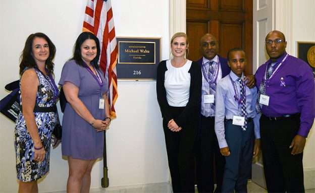 Feature image Group of pancreatic cancer advocates at the office of a U.S. House Representative of Florida
