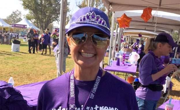 Feature image Dawnie Young, pancreatic cancer survivor at 5K walk/run event in Orange County, California