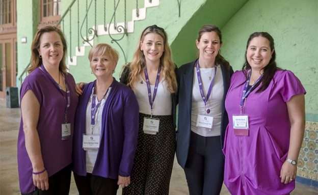 Feature image Female leaders of the World Pancreatic Cancer Coalition at annual conference