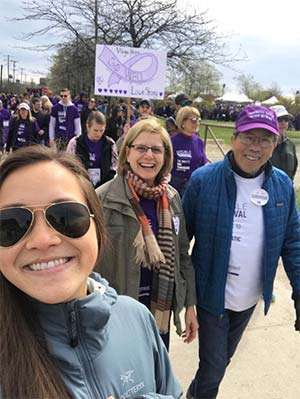 Survivor, caregiver and daughter raise funds at PurpleStride Michigan pancreatic cancer walk
