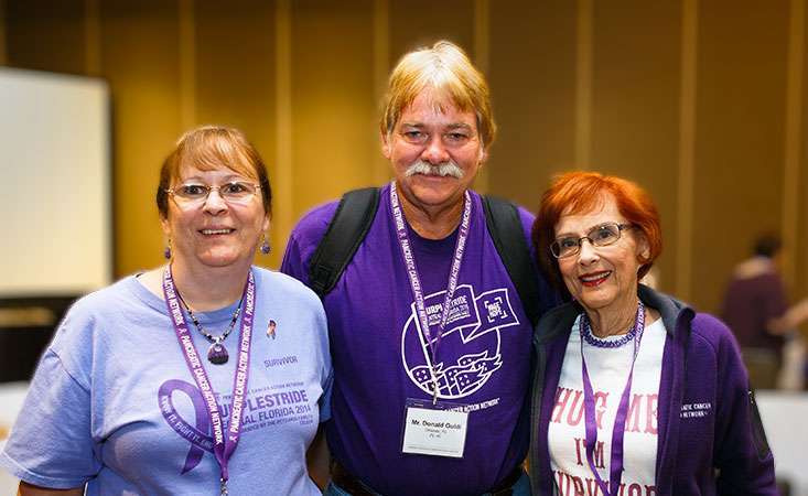 10-year pancreatic cancer survivor and friends at PanCAN’s Advocacy Day in Washington, D.C.
