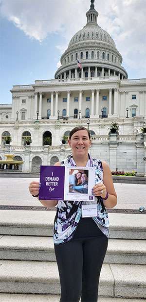 Pancreatic cancer advocate raises her voice on Capitol Hill