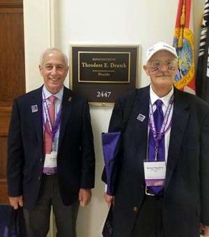 Mike Fitzpatrick stands with fellow survivor Eric Borden at PanCAN's 2019 Pancreatic Cancer Advocacy Day in Washington D.C. 