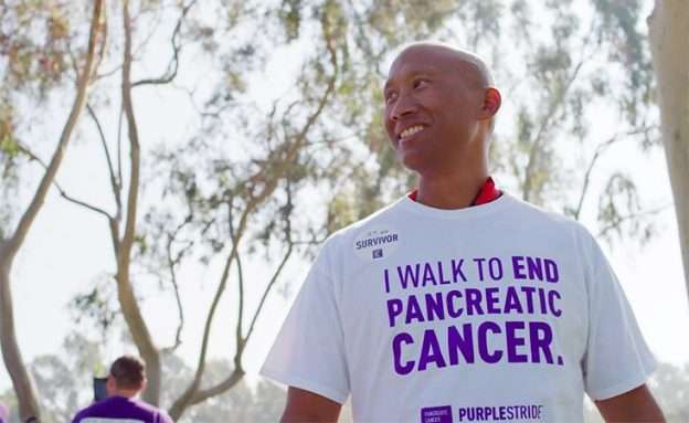 Feature image Pancreatic cancer survivor walks to end pancreatic cancer at PanCAN’s PurpleStride