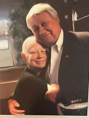 Lewis Jordan and wife Joni who had pancreatic cancer