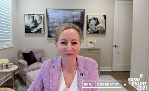 Feature image Video of PanCAN President and CEO Julie Fleshman at Healthcare Media Lounge at SXSW Online 2021