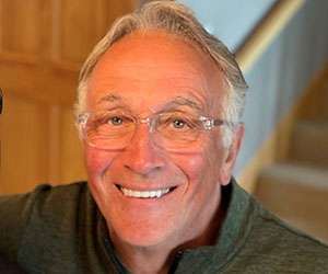 Head shot of 70s Caucasian male