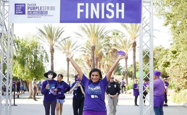 Feature image Actor and writer Mindy Kaling at PanCAN PurpleStride walk for pancreatic cancer