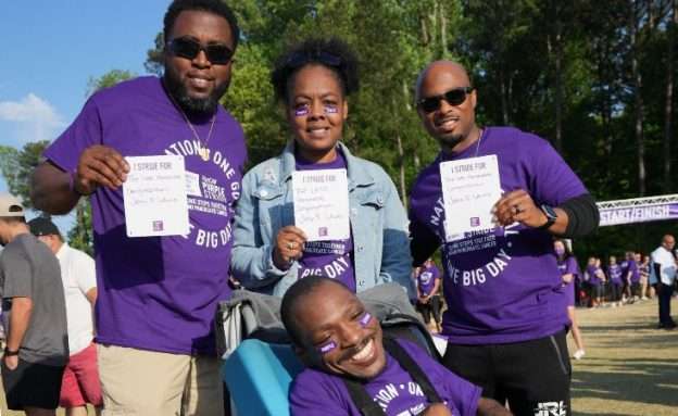 Feature image The John Lewis family team at PanCAN PurpleStride Atlanta 2011.