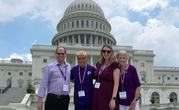 Feature image Pancreatic cancer survivor Richard Novell, left, at PanCAN Advocacy Day in Washington, D.C.