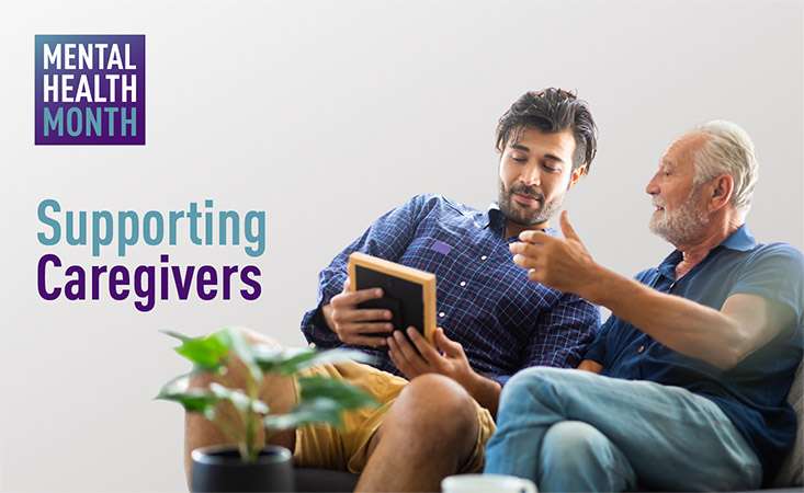 Feature image mental health month supporting caregivers