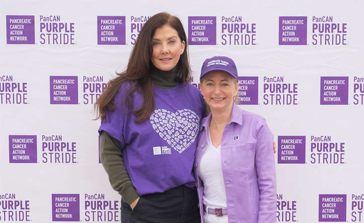 Feature image Jean Trebek and Julie Fleshman at PanCAN PurpleStride Los Angeles 2023
