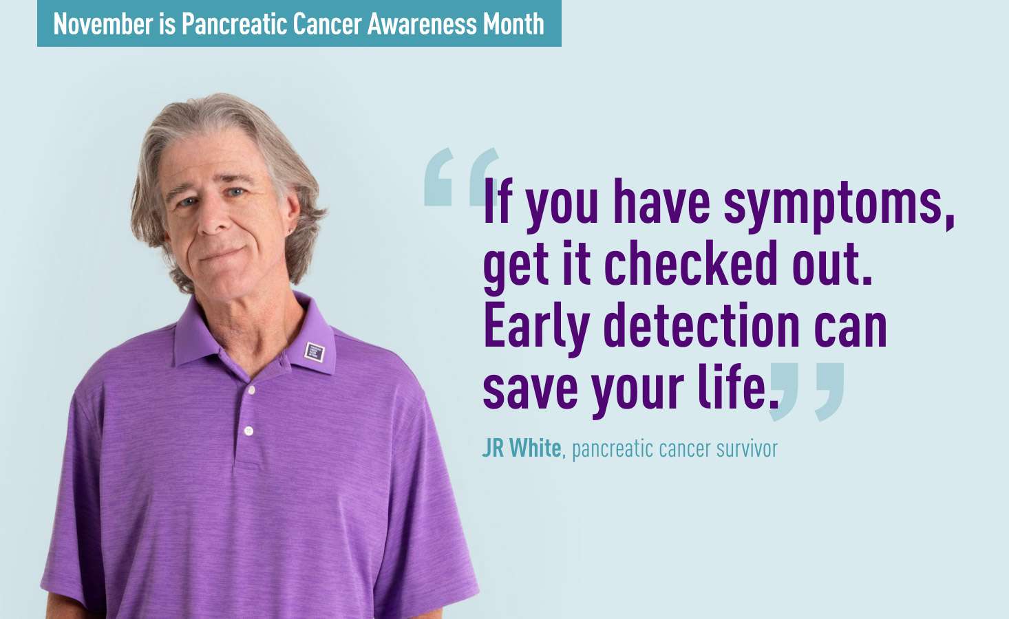 Feature image Pancreatic cancer survivor JR White