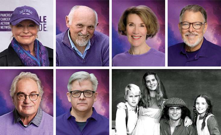 Feature image Image of headshots of Lisa Niemi Swayze, Armin Shimerman, Kitty Swink, Jonathan Frakes, John Billingsley, Juan Carlos Coto, and a group shot of Little House on the Prairie stars Michael Landon, Michael Landon, Jr., Leslie Landon, and Melissa Gilbert.