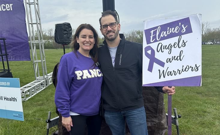 Feature image Renee and her husband, Richard, at PanCAN PurpleStride Michigan.