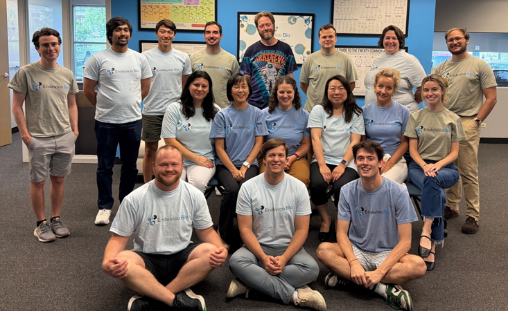 Feature image Endevica Bio staff, including Chief Executive Officer Russell Potterfield